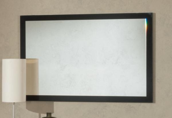Product photograph of Simona Black Italian Wall Mirror from Choice Furniture Superstore.